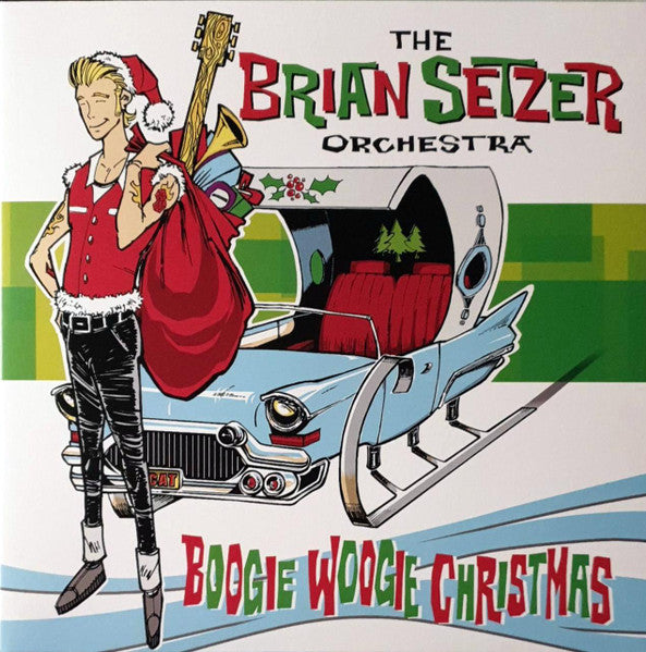 BRIAN SETZER ORCHESTRA (ブライアン・セッツァー・オーケストラ) - Boogie Woogie Christmas (US & EU 限定復刻再発「グリーン&ホワイトスプラッターヴァイナル」 LP/NEW)