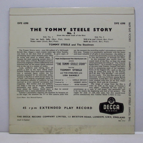 TOMMY STEELE & THE STEELMEN - The Tommy Steel Story No.1 (UK Orig.EP/CFS)