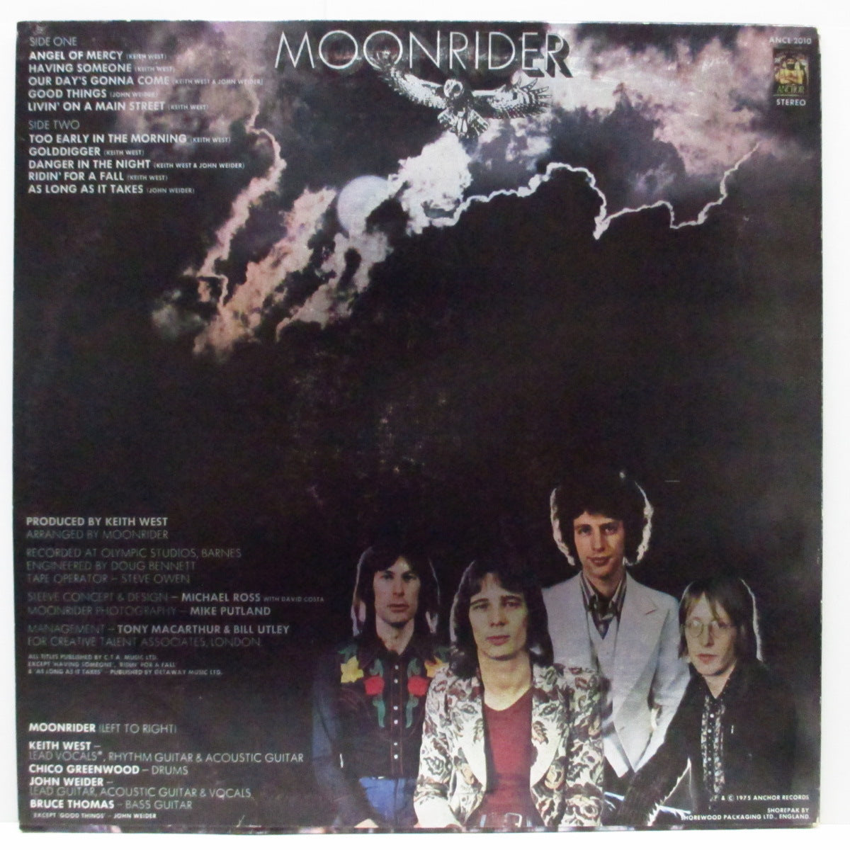 MOONRIDER (ムーンライダー) - Moonrider (UK オリジナル LP/メタリック・ジャケ)