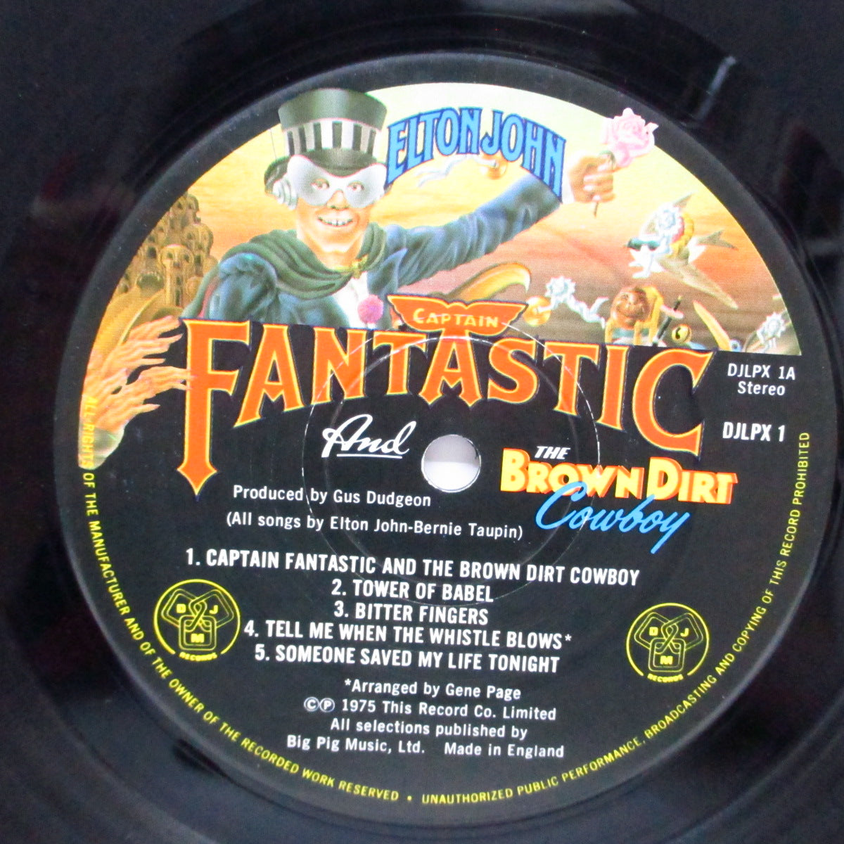 ELTON JOHN (エルトン・ジョン) - Captain Fantastic And The Brown Dirt Cowboy (UK オリジナル「黒盤」LP+2ブックレット、ポスター、GS/完品)