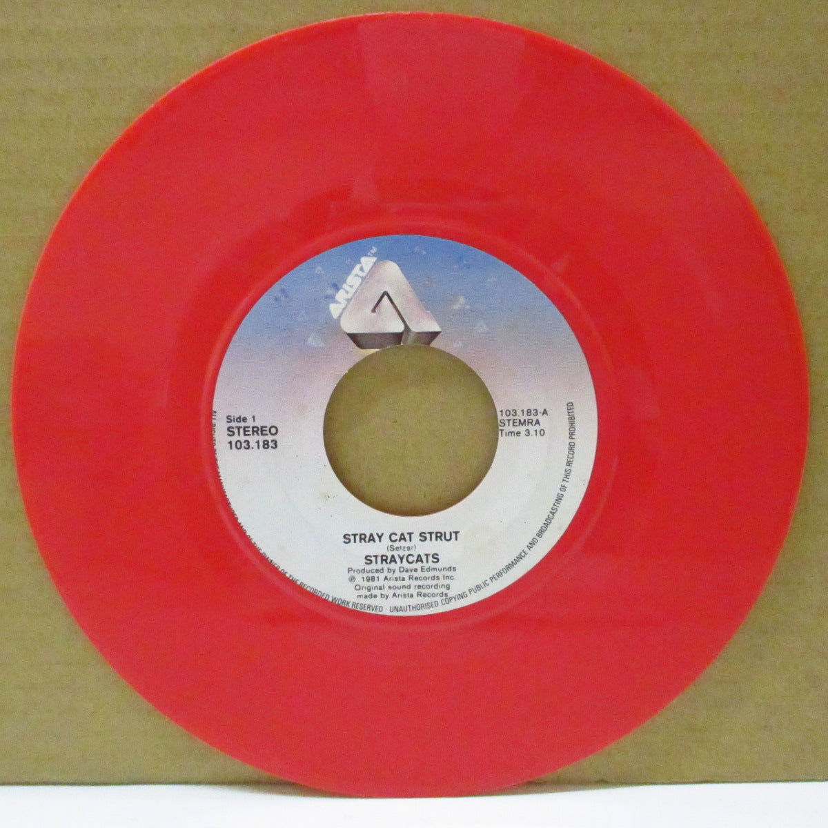 STRAY CATS (ストレイ・キャッツ) - Stray Cat Strut (Dutch 限定レッドヴァイナル 7")