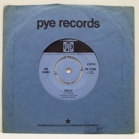 KINKS - Wonderboy / Polly (UK Orig.Round Center 7"+CS)