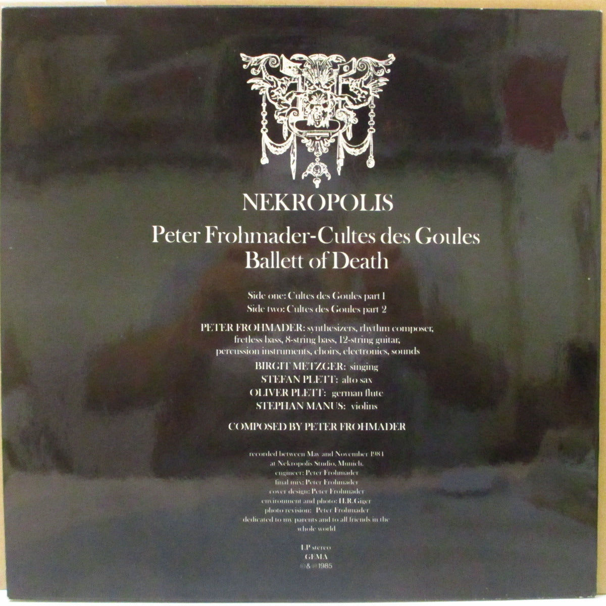 NEKROPOLIS (ネクロポリス) - Cultes Des Goules (German Orig.LP/CS)