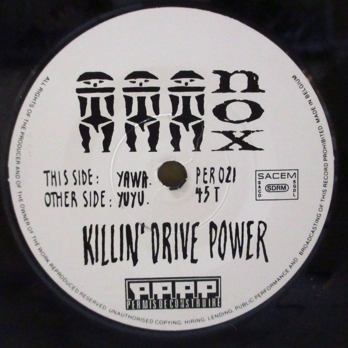 NOX (ノックス) - Yawa / Yuyu (France プロモ 7")