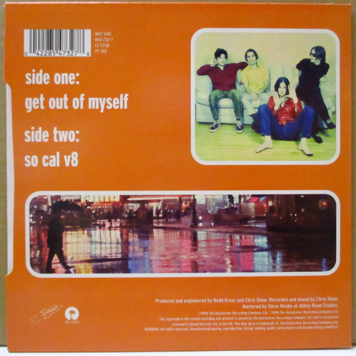 REDD KROSS (レッド・クロス) - Get Out Of Myself (UK オリジナル 7"+PS)