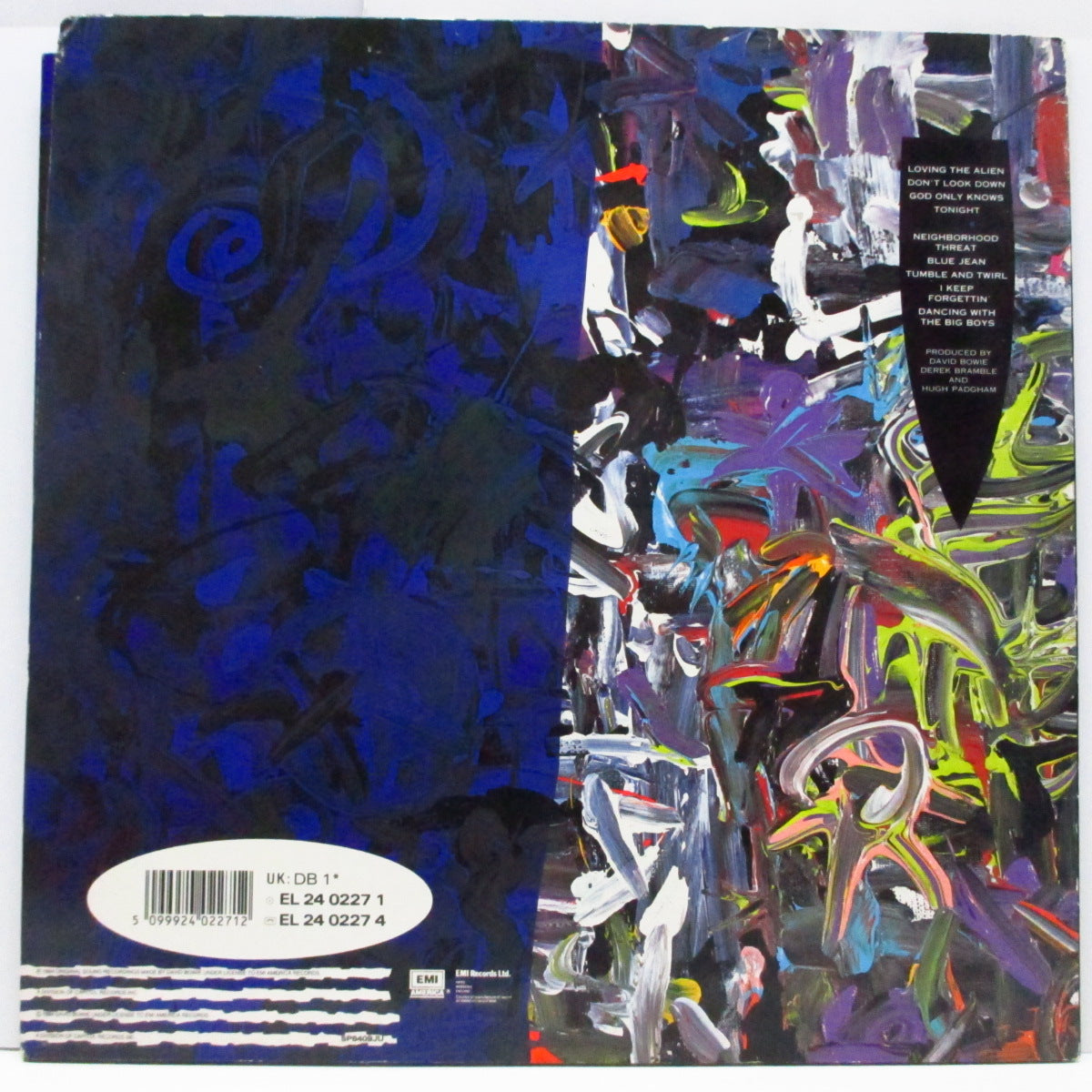 DAVID BOWIE (デヴィッド・ボウイ) - Tonight (UK オリジナル LP+インナー)