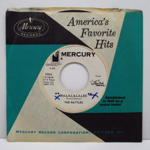 RATTLES - Sha-La-La-La-Lee (US Promo 7"+CS)
