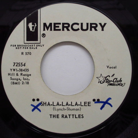 RATTLES - Sha-La-La-La-Lee (US Promo 7"+CS)