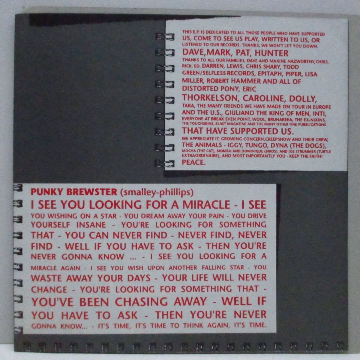 DOWN BY LAW (ダウン・バイ・ロウ) - Punky Brewster +2 (Italy オリジナル 7")