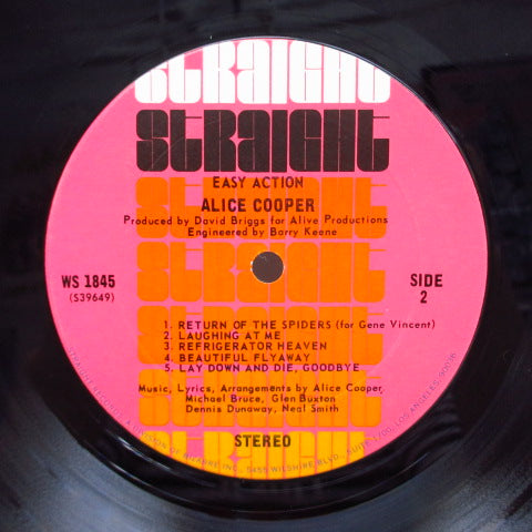 ALICE COOPER (アリス・クーパー) - Easy Action (US '70 Straight Re LP/Autograph GS)