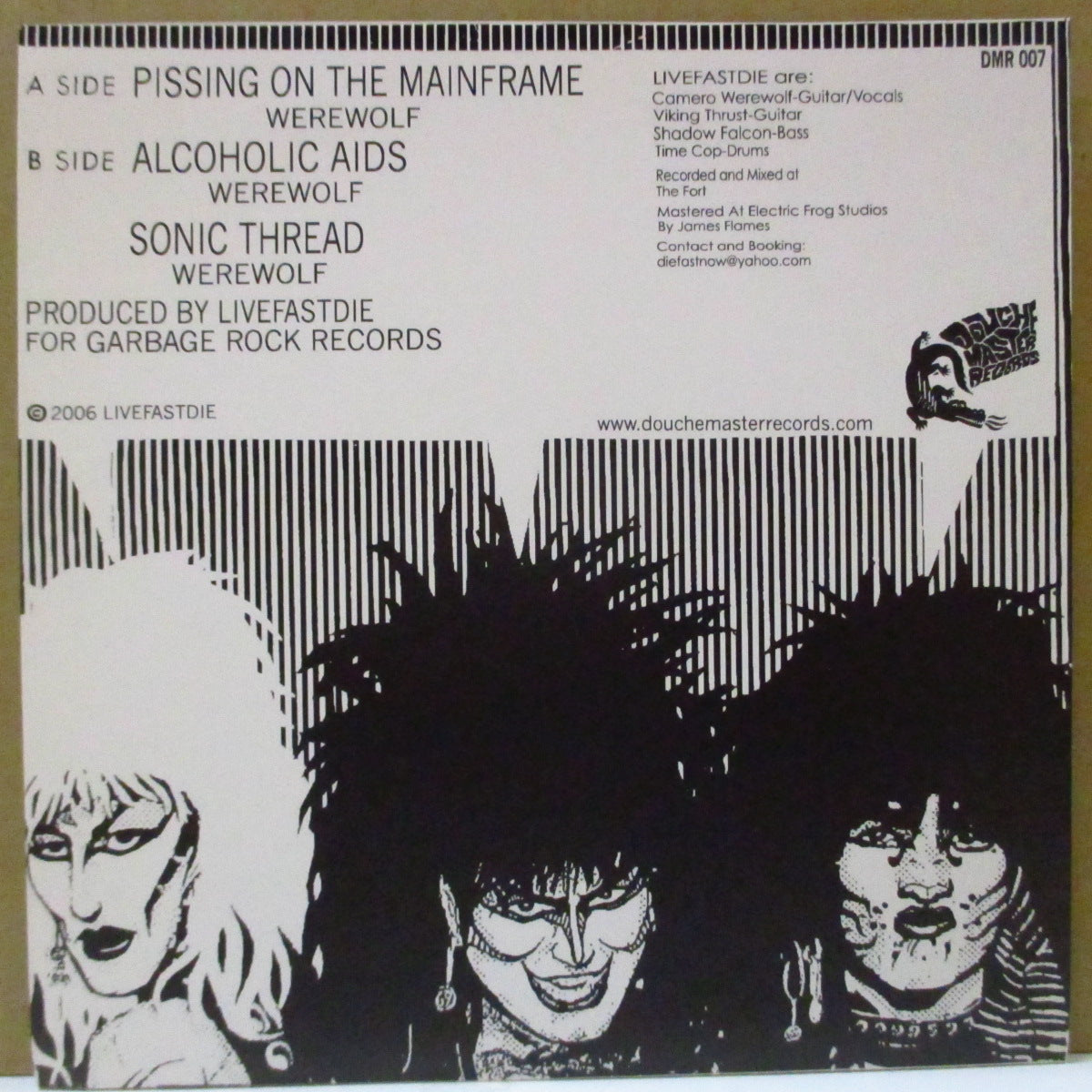 LIVEFASTDIE (リヴファストダイ) - Pissing On The Mainframe (US Orig.7")