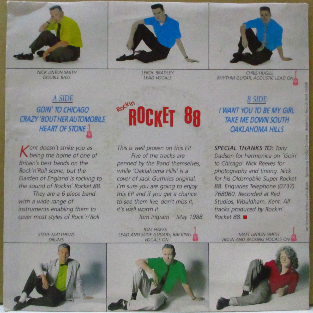 ROCKIN’ ROCKET 88 (ロッキン・ロケット・88) - Goin' To Chicago (UK オリジナル 7")