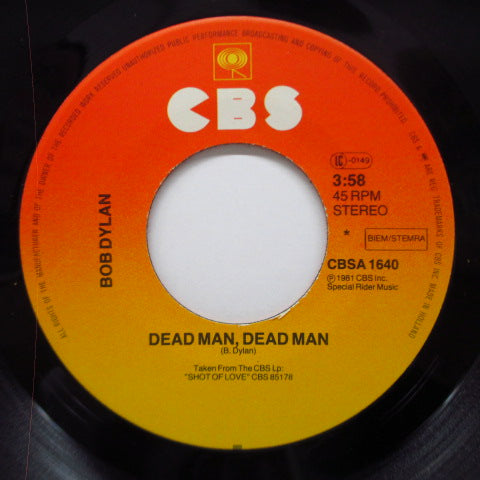 BOB DYLAN (ボブ・ディラン) - Dead Man, Dead Man (Dutch Orig.7"+PS)