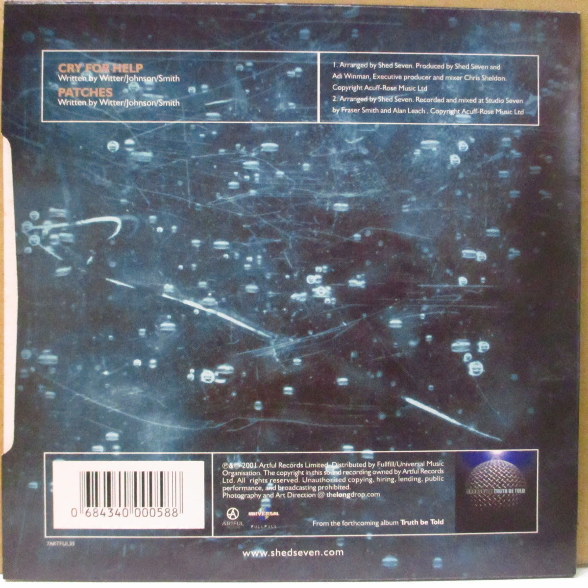 SHED SEVEN (シェッド・セヴン) - Cry For Help (UK Orig.7")