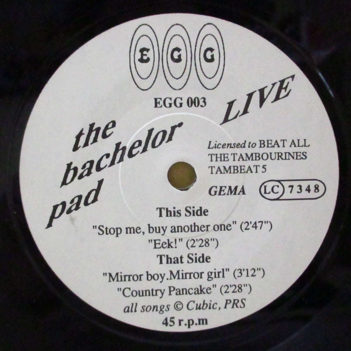 BACHELOR PAD, THE (ザ・バチェラー・パッド) - Frying Tonight (UK/EU Orig.7")