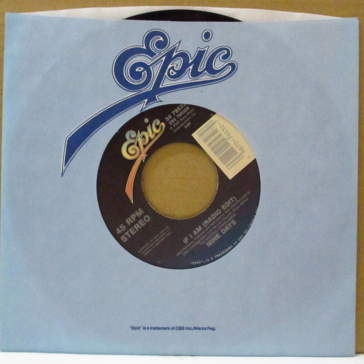 NINE DAYS (ナイン・デイズ) - Absolutely - Story Of A Girl (US Orig.7"/Die-Cut CS)