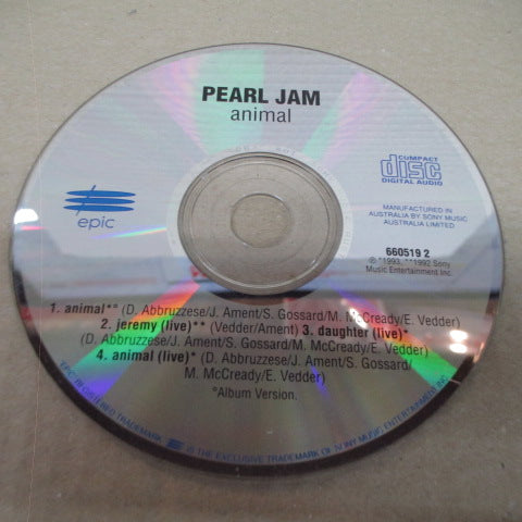 PEARL JAM (パール・ジャム) - Animal (OZ オリジナル CD-EP)