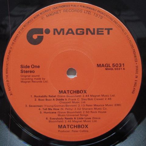 MATCHBOX (マッチボックス) - S.T. (UK Orig.LP)