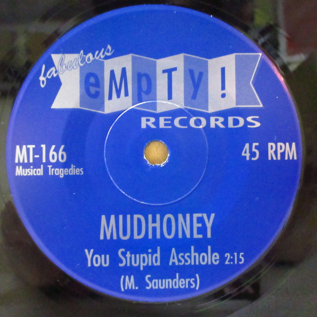 MUDHONEY / GAS HUFFER (マッドハニー / ガス・ハッファー) - You Stupid Asshole (US Orig.Black Vinyl 7")