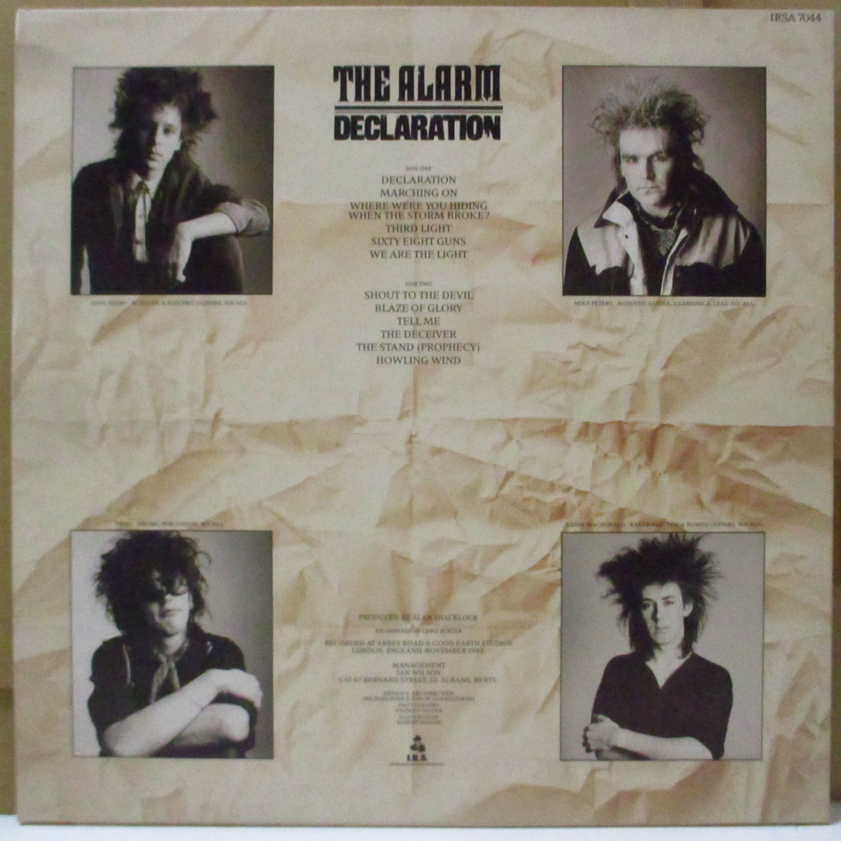 ALARM, THE (ジ・アラーム) - Declaration (UK オリジナル・シルバーラベ LP+インナー)