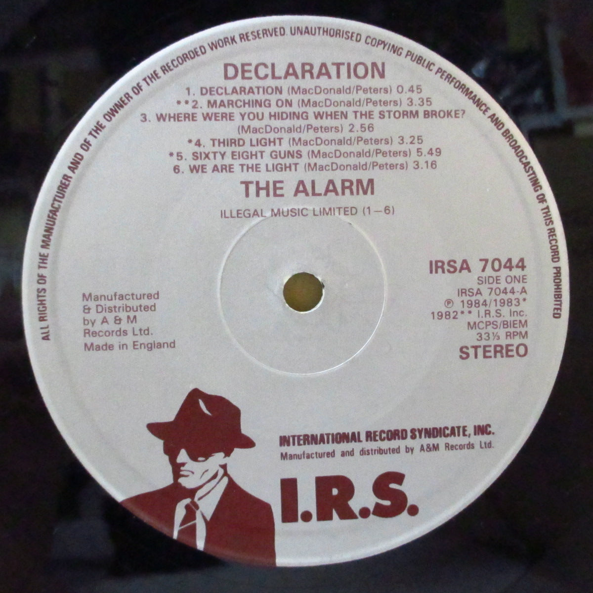 ALARM, THE (ジ・アラーム) - Declaration (UK オリジナル・シルバーラベ LP+インナー)