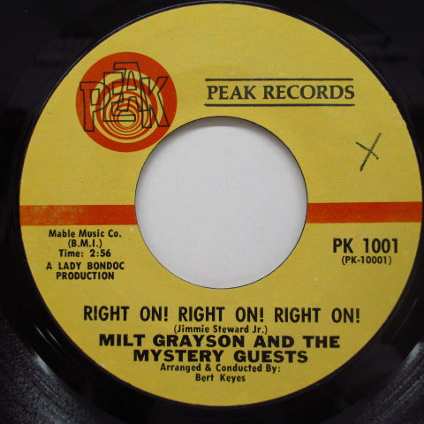 MILT GRAYSON & MYSTERY GUESTS - Right On! Right On! Right On!