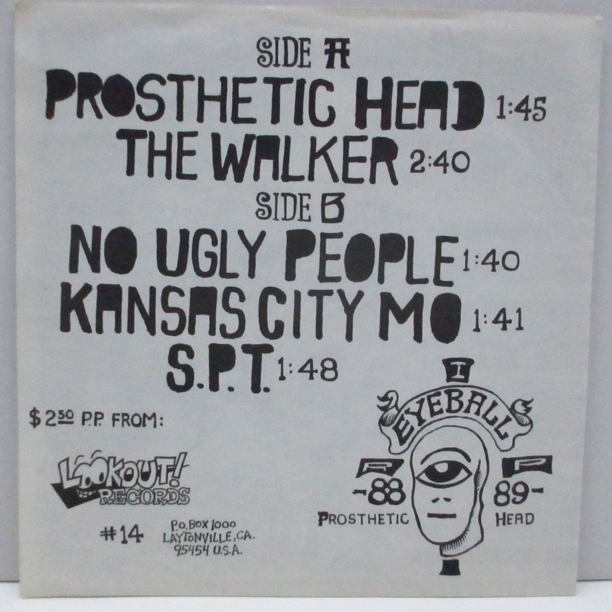 EYEBALL (アイボール) - Prosthetic Head (US Orig.7")