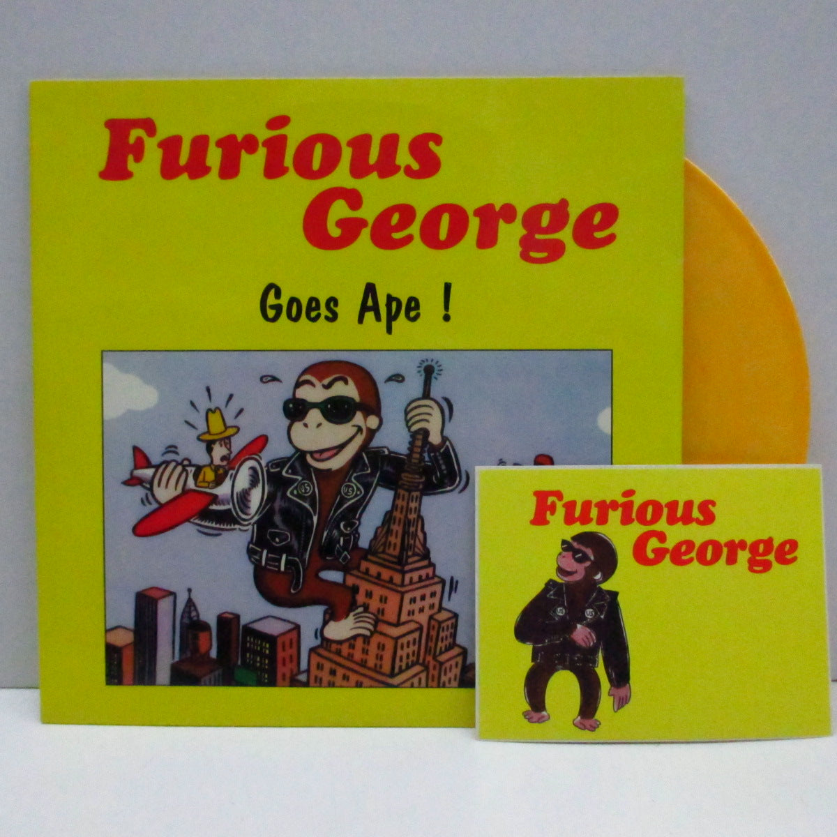 FURIOUS GEORGE (フィゥーリアス・ジョージ) - Goes Ape! (US Ltd.Orange Vinyl 7"+Sticker)