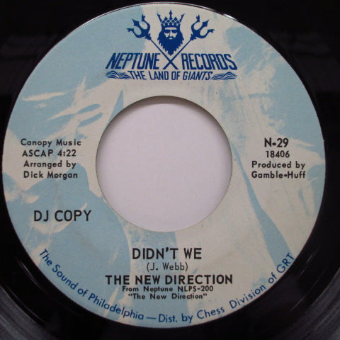 NEW DIRECTION-Ride My Carousel / Didn't We