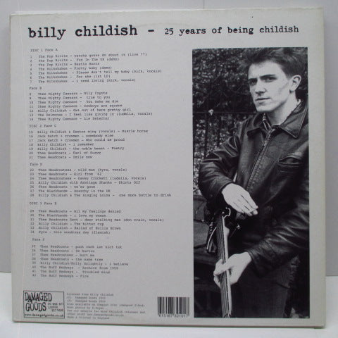 BILLY CHILDISH (ビリー・チャイルディッシュ) - 25 Years Of Being Childish (UK オリジナル 3xLP)
