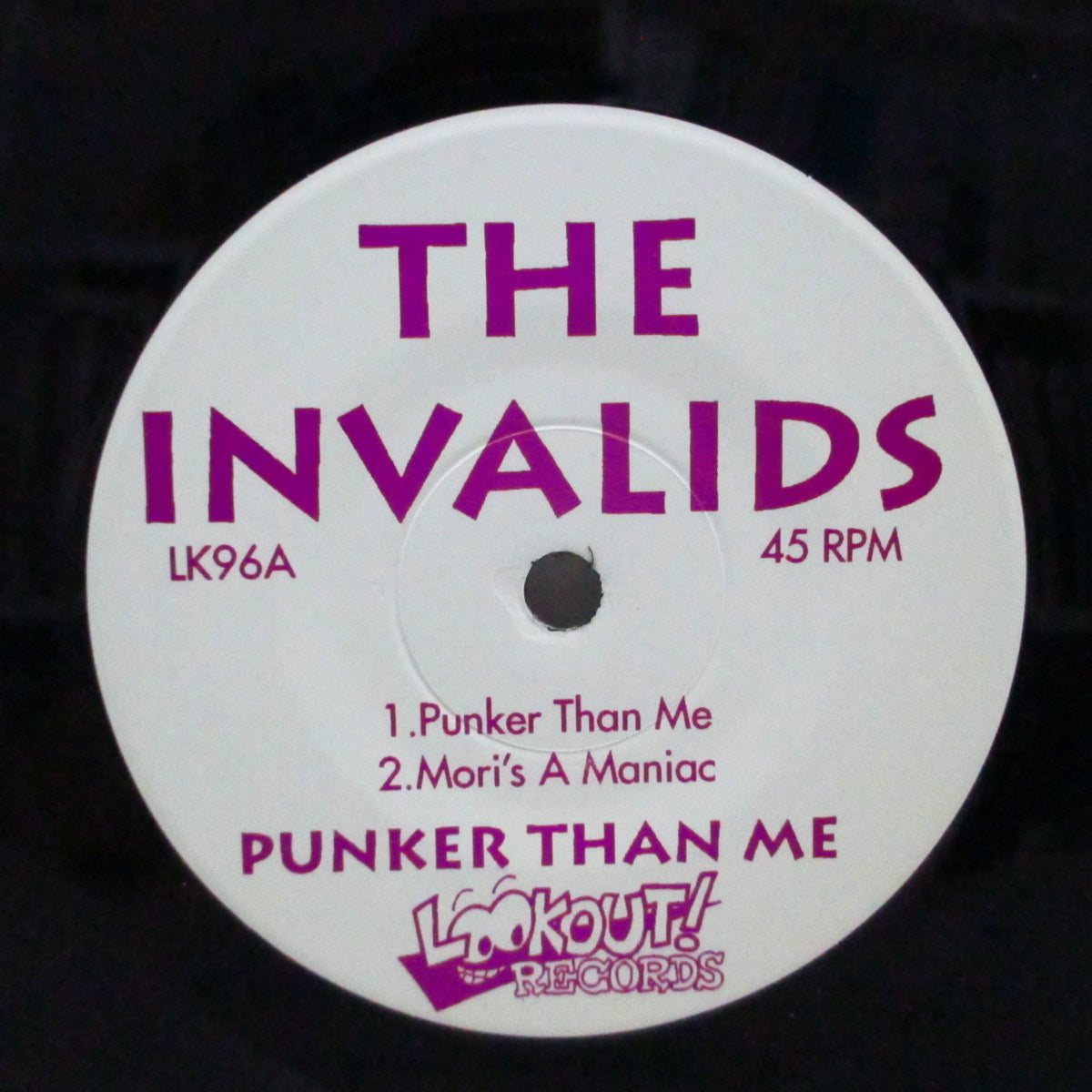 INVALIDS, THE (ザ・インヴァリズ) - Punker Than Me (US Orig.Black Vinyl 7")