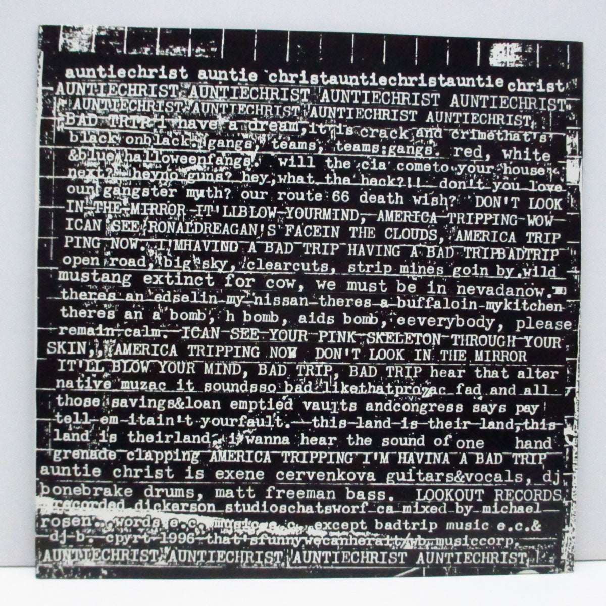 AUNTI CHRIST (アンチ・クライスト) - Bad Trip (US Orig.7")