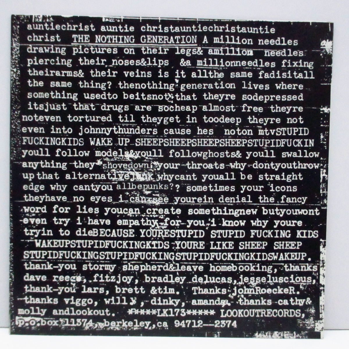 AUNTI CHRIST (アンチ・クライスト) - Bad Trip (US Orig.7")