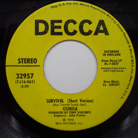 OSIBISA - Survival -Short Version (Promo)