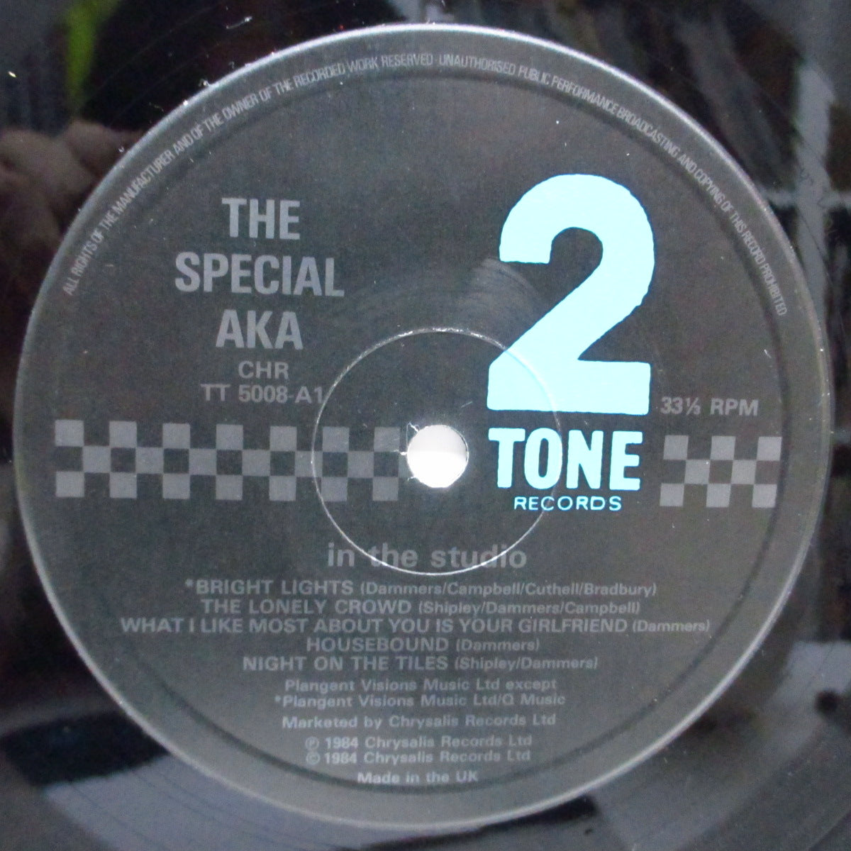 SPECIAL AKA, THE (SPECIALS, THE) (ザ ・スペシャル AKA) - In The Studio (UK オリジナル LP+インナー/ステッカー付ジャケ)