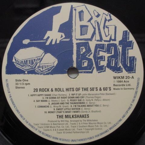 MILKSHAKES (ザ・ミルクシェイクス) - 20 Rock And Roll Hits Of The 50's And 60's (UK Orig.LP)
