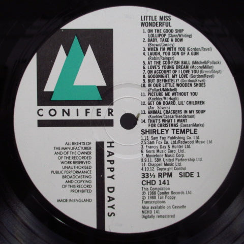 SHIRLEY TEMPLE - Little Miss Wonderful