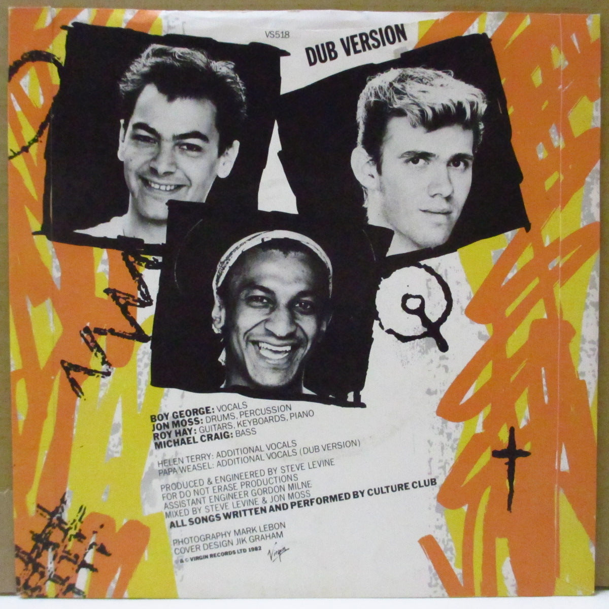 CULTURE CLUB (カルチャー・クラブ) - Do You Really Want To Hurt Me (UK オリジナル 7"+PS)