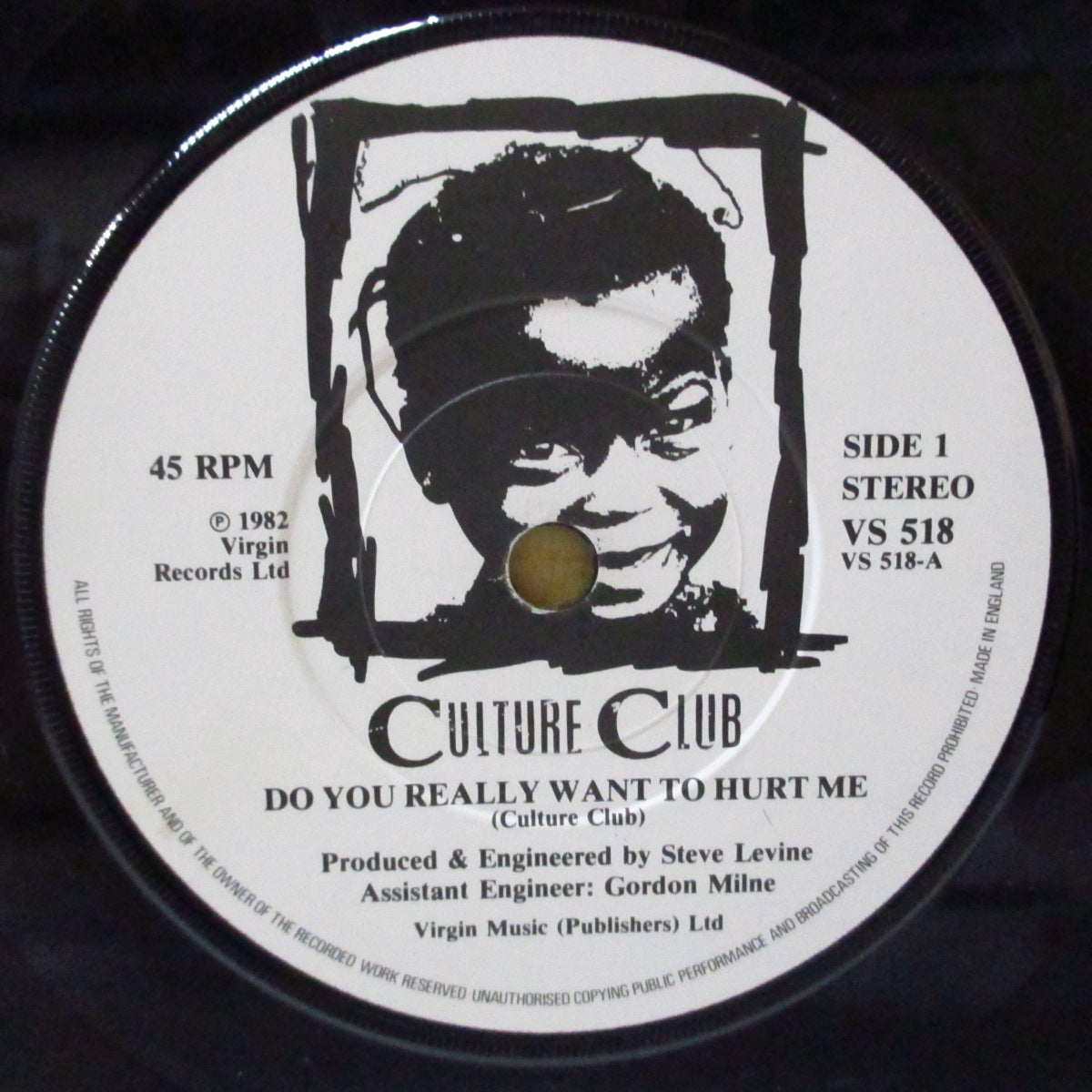 CULTURE CLUB (カルチャー・クラブ) - Do You Really Want To Hurt Me (UK オリジナル 7"+PS)