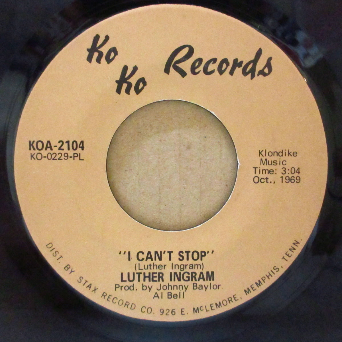 LUTHER INGRAM (ルーサー・イングラム) - My Honey And Me (US Orig.Black Logo 7")