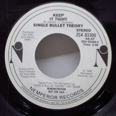 SINGLE BULLET THEORY (シングル・バレット・セオリー) - Keep It Tight (US Promo 7")