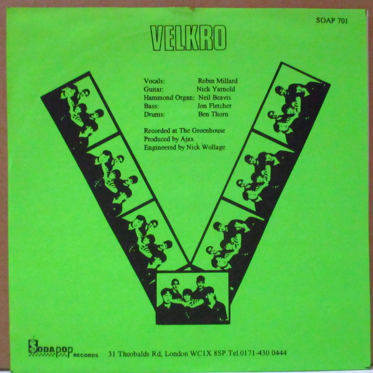 VELKRO (ヴェルクロ) - Supercharged (UK オリジナル 7")