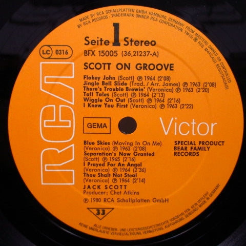 JACK SCOTT (ジャック・スコット) - On Groove (German Orig.LP)