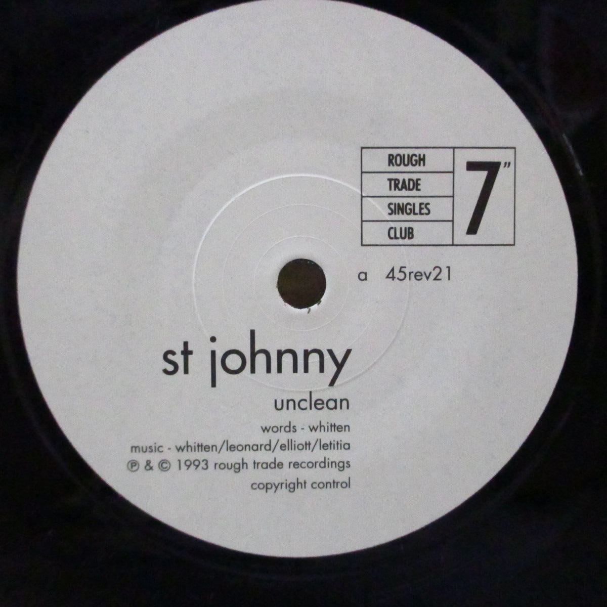 ST. JOHNNY (セイント・ジョニー) - Unclean (UK Orig.7")