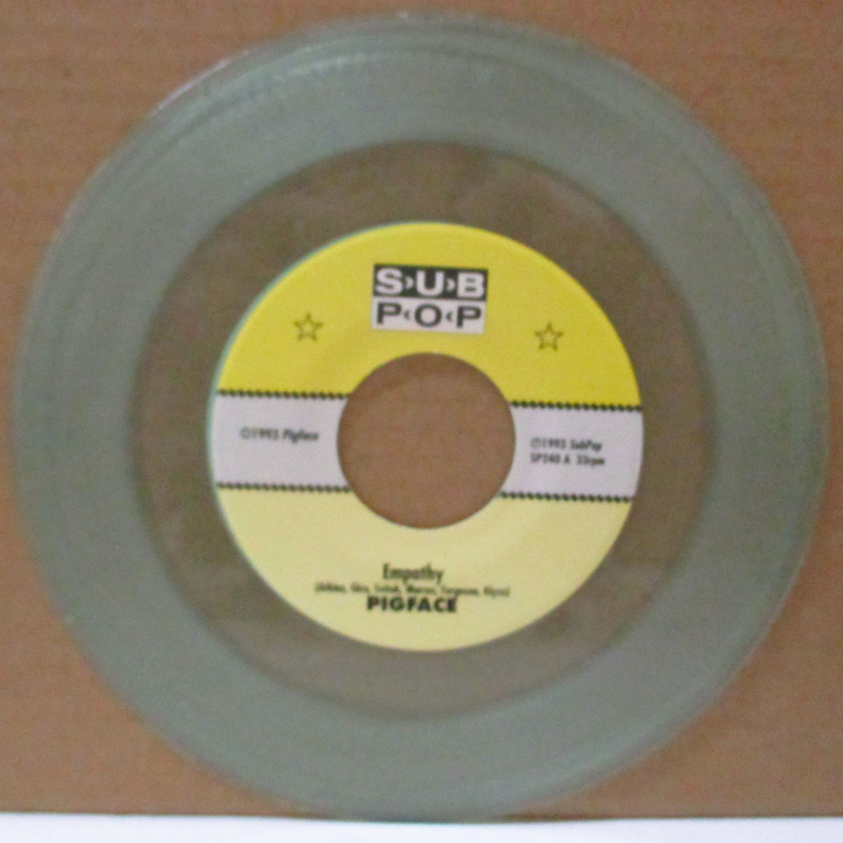 PIGFACE (ピッグフェイス) - Empathy (US 1,500 Limited Clear Vinyl 7"/New 廃盤)