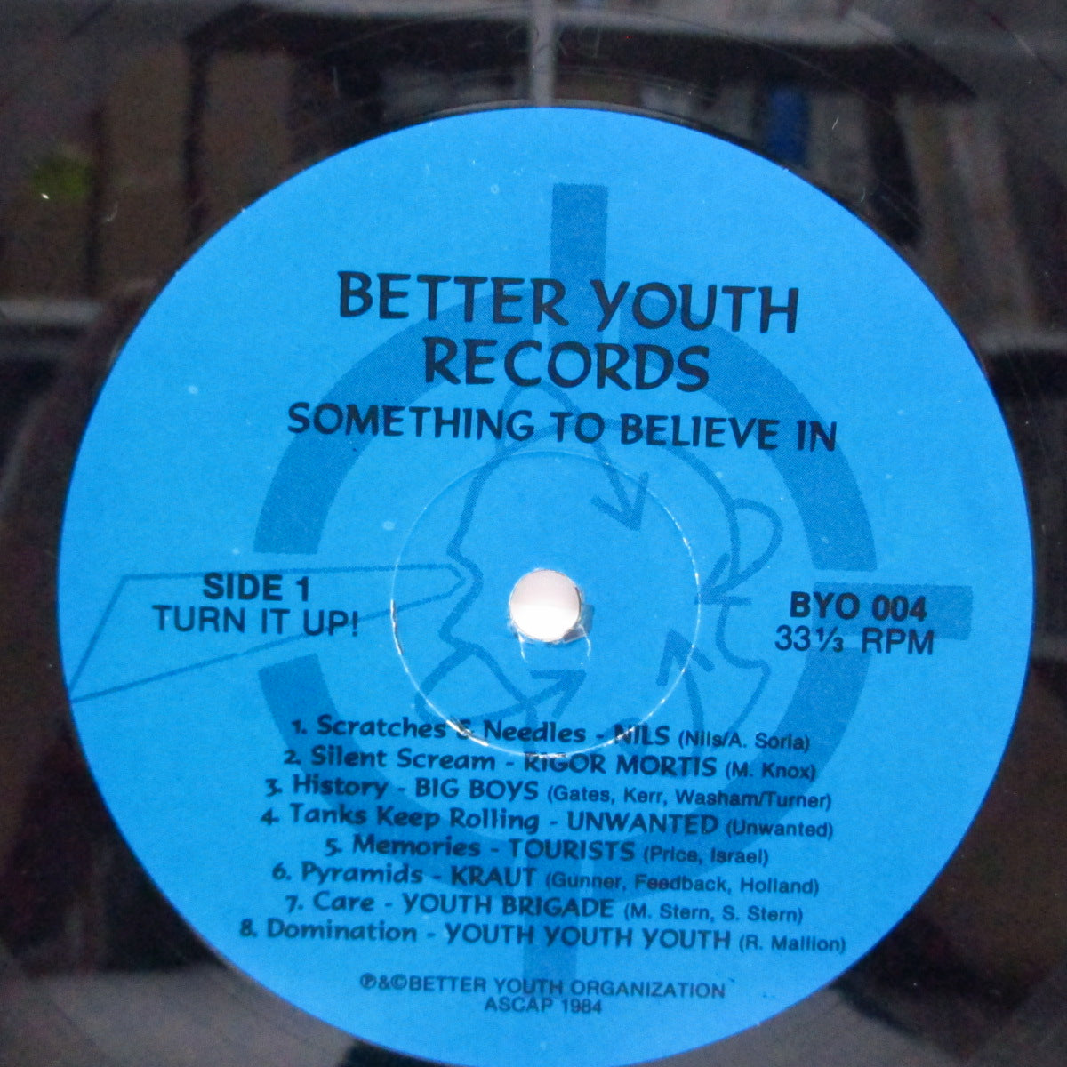 V.A. (初期US、カナダHCコンピ) - Something To Believe In (US '94 再発 LP/ Blue CVR)