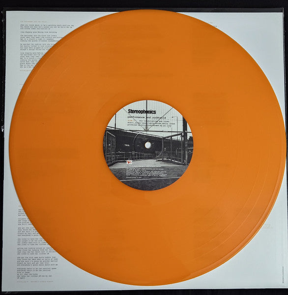 STEREOPHONICS (ステレオフォニックス) - Performance And Cocktails (EU 2023 NAD 限定復刻再発オレンジヴァイナル LP/NEW)