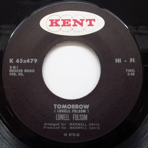 LOWELL FULSON (FULSOM) (ローウェル・フルソン) - Push Me / Tomorrow