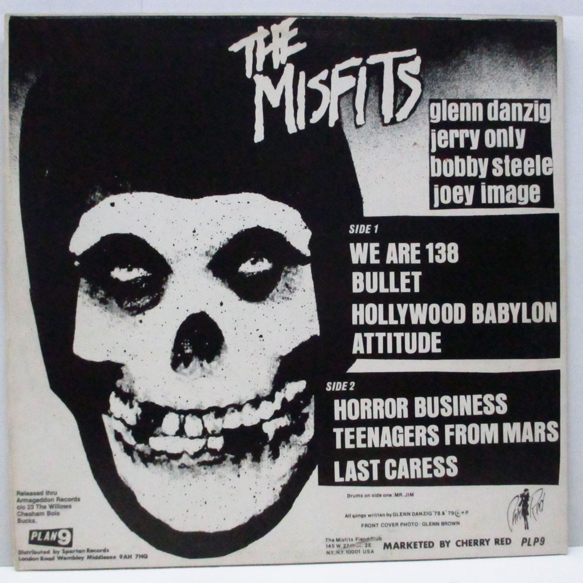 MISFITS (ミスフィッツ) - Beware (EU 80's ファンクラブ限定再発 12")