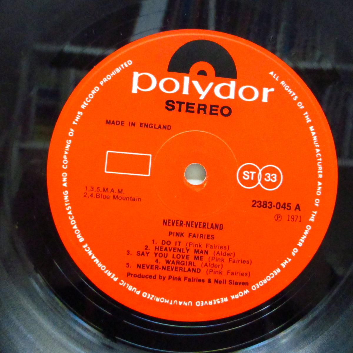PINK FAIRIES (ピンク・フェアリーズ) - Never Never Land (UK Orig.Black Vinyl LP+Inner/Outer PVC)